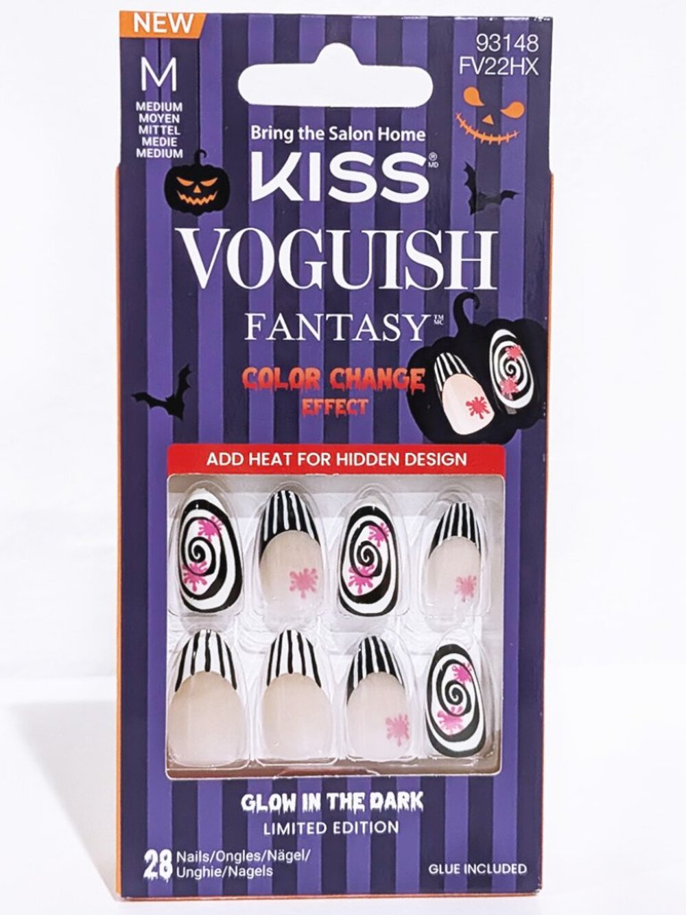 Kiss Voguish Fantasy Glow-In-The-Dark Halloween Nails - Bloody Circus